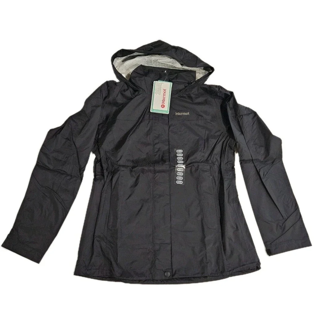 Marmot Women's Precip Eco Jacket rain coat / Black /‎ 46700-001 / Medium/ New